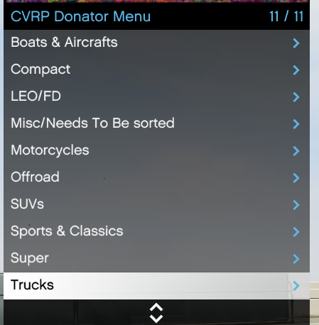 F10 Donator Menu